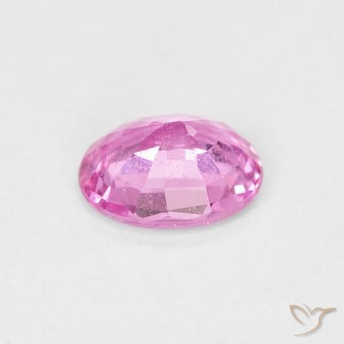 Safira Rosa quente Natural 0.68ct, oval, VS
