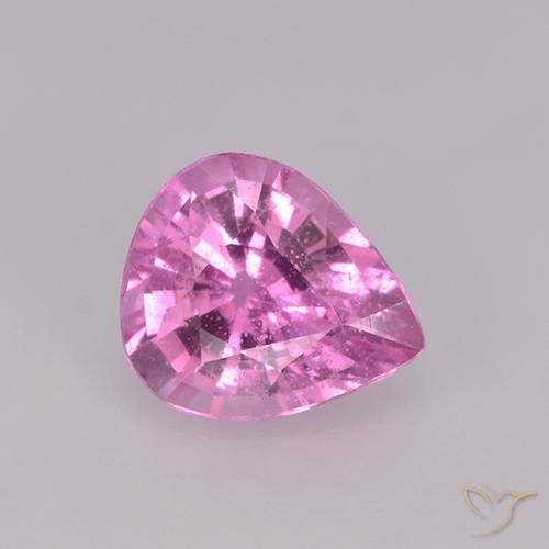 0.74ct Natural Roxo Intenso Safira, Formato de pêra, VS