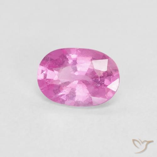 0.79ct Natural Rosa quente Safira, oval, VS