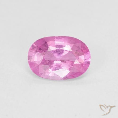 Safira Rosa quente Natural 0.79ct, oval, VS