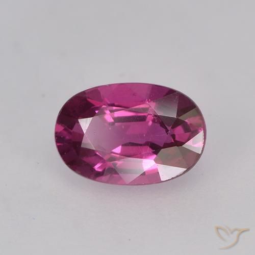 Safira Roxo Brilhante Natural 0.55ct, oval, VVS-VS