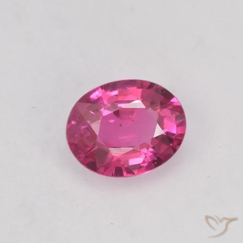 0.42ct Natural Rosa quente Safira, oval, VVS-VS