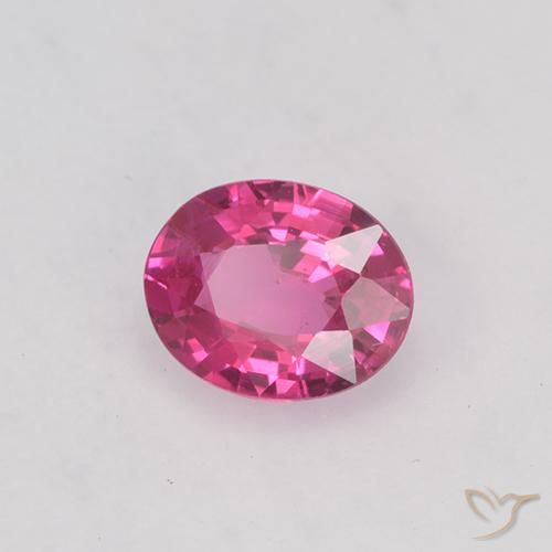 Safira Rosa quente Natural 0.42ct, oval, VVS-VS
