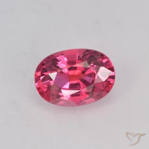 Safira rosa solta de 0,58 quilates, corte oval de 5,7 x 4 mm de Madagascar, Photo A