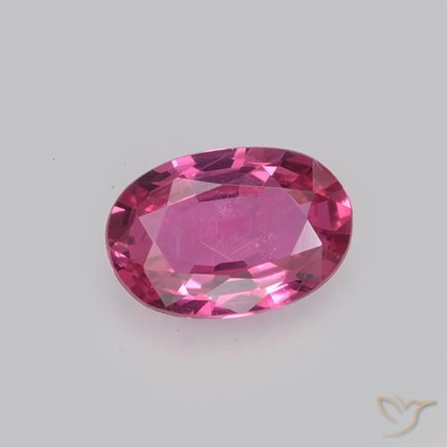 0.49ct Natural Rosa quente Safira, oval, VVS-VS