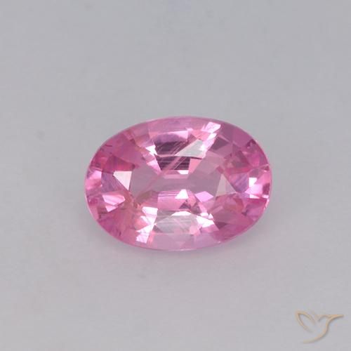 0.65ct Natural Rosa chiclete Safira, oval, VVS-VS