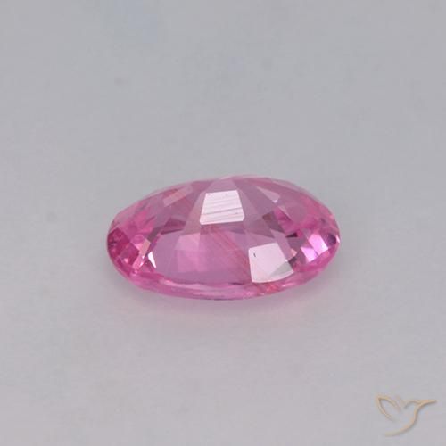 Safira Rosa chiclete Natural 0.65ct, oval, VVS-VS