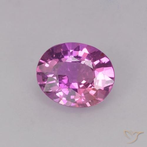 0.79ct Natural Roxo Rosado Profundo Safira, oval, VVS-VS