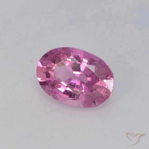 Safira roxo avermelhado Natural 0.71ct, oval, VVS-VS