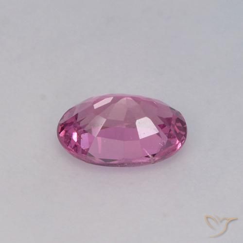 Safira roxo avermelhado Natural 0.71ct, oval, VVS-VS