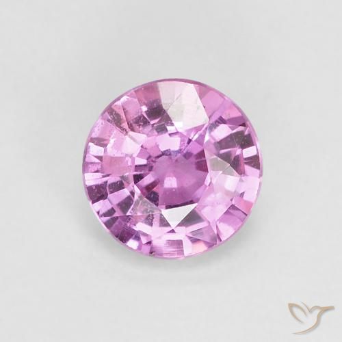 0.54ct Natural roxo avermelhado Safira, Redondo, VVS-VS