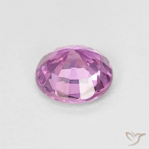 Safira roxo avermelhado Natural 0.54ct, Redondo, VVS-VS