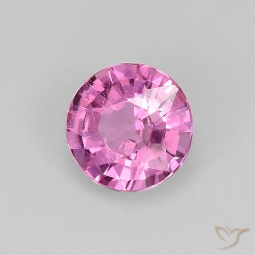 Safira roxo médio Natural 0.48ct, Redondo, VVS-VS