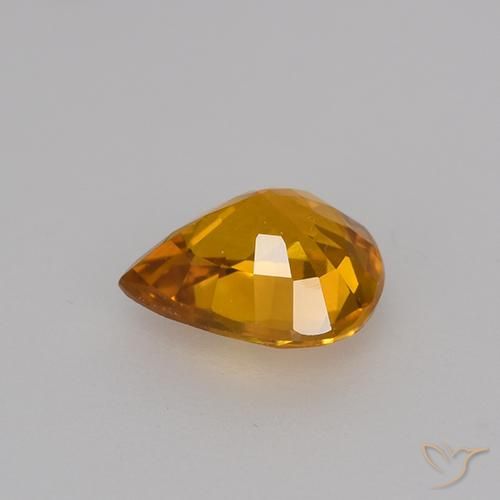 Safira Ouro Natural 0.79ct, Formato de pêra, VS