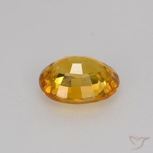 Safira Laranja-Ouro Natural 0.75ct, oval, VVS-VS