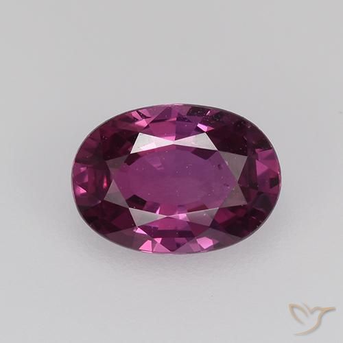 0.73ct Natural Roxo escuro Safira, oval, VVS-VS