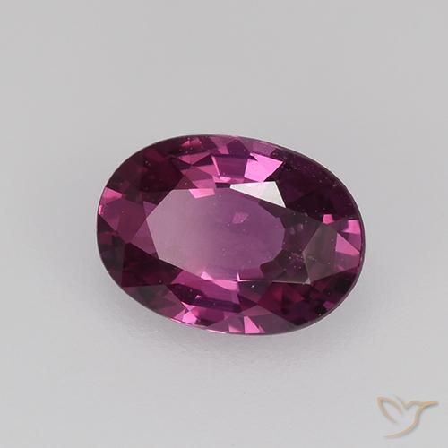 Safira Roxo escuro Natural 0.73ct, oval, VVS-VS