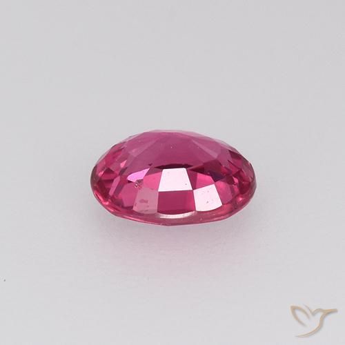 Safira Luz vermelha Natural 0.45ct, oval, VVS-VS