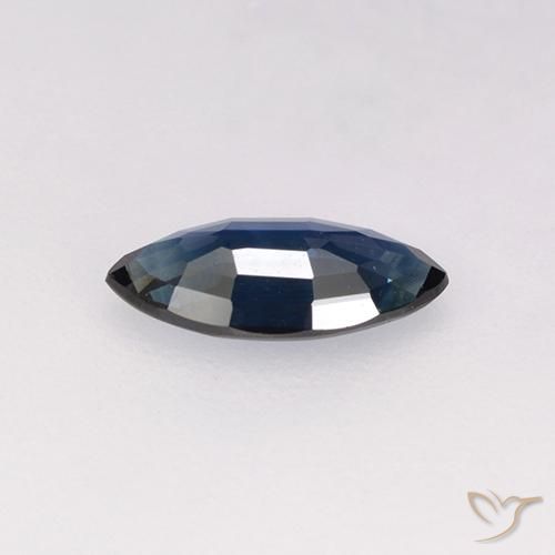 Safira Azul-marinho Natural 0.57ct, Marquesa, VVS