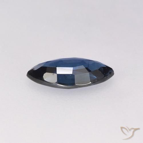 Safira Azul-marinho Natural 0.55ct, Marquesa, VS