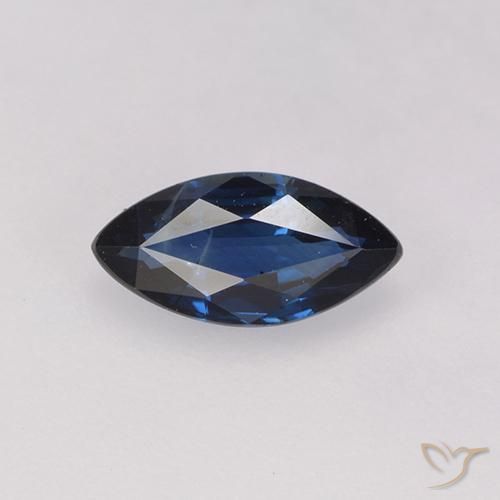 0.71ct Natural Crepúsculo Azul Safira, Marquesa, VS