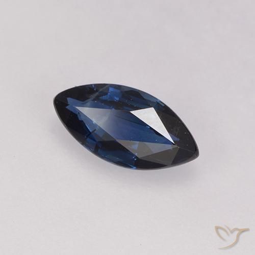 Safira Crepúsculo Azul Natural 0.71ct, Marquesa, VS
