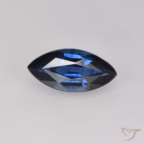 0.60ct Natural Crepúsculo Azul Safira, Marquesa, VVS-VS