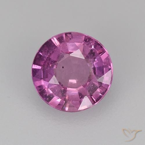 0.59ct Natural Roxo médio-escuro Safira, Redondo, VS