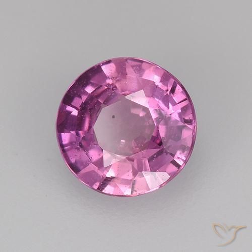 Safira Roxo médio-escuro Natural 0.59ct, Redondo, VS