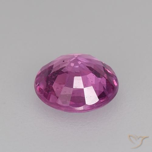 Safira Roxo médio-escuro Natural 0.59ct, Redondo, VS
