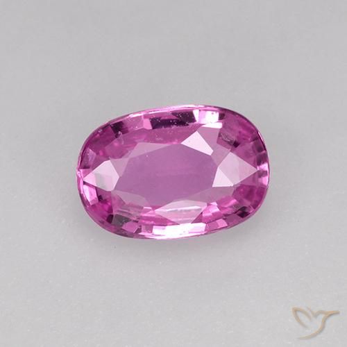 0.71ct Natural rosa médio Safira, oval, VVS-VS