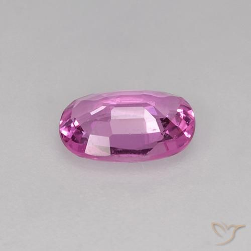 Safira rosa médio Natural 0.71ct, oval, VVS-VS