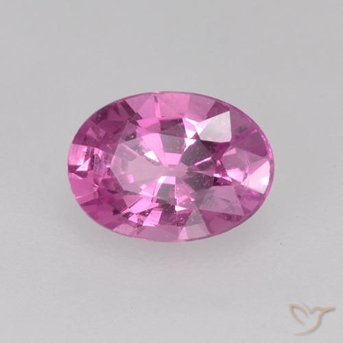 Safira roxo médio Natural 0.69ct, oval, VVS-VS