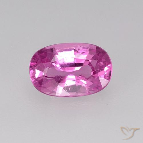 0.78ct Natural Roxo Rosado Brilhante Safira, oval, VVS-VS