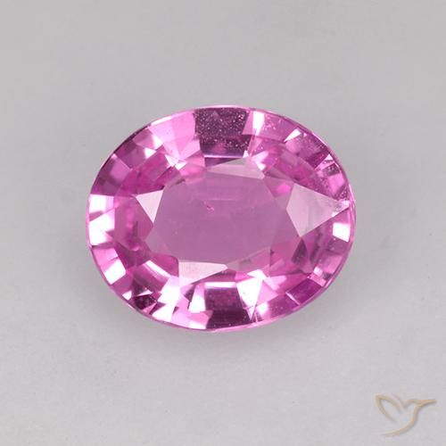 0.70ct Natural Rosa escuro Safira, oval, VVS-VS