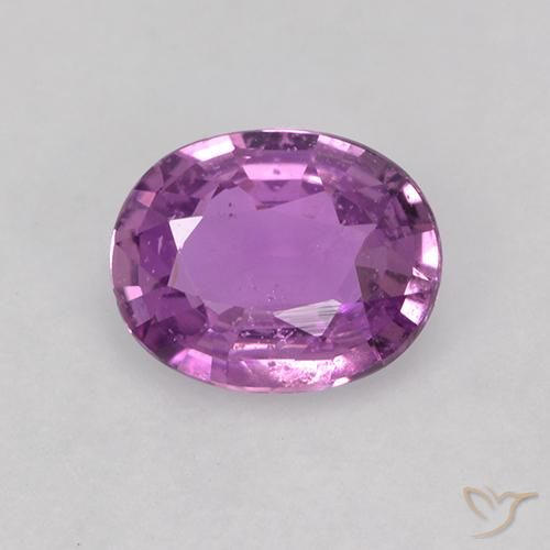 0.83ct Natural roxo elétrico Safira, oval, VS