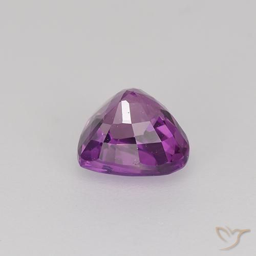 Safira Violeta Roxo Natural 0.89ct, Formato de pêra, VVS-VS