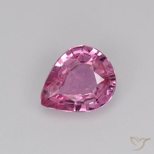 0.63ct Natural Rosa escuro Safira, Formato de pêra, VS