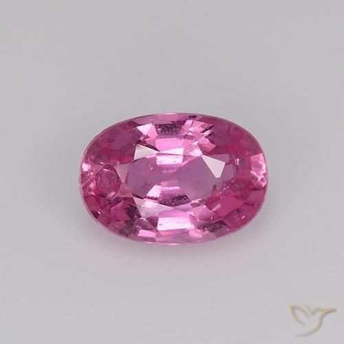 0.77ct Natural rosa médio Safira, oval, VS