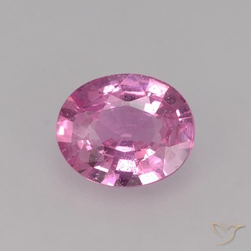 0.66ct Natural rosa médio Safira, oval, VVS-VS