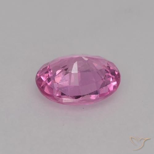 Safira rosa médio Natural 0.66ct, oval, VVS-VS