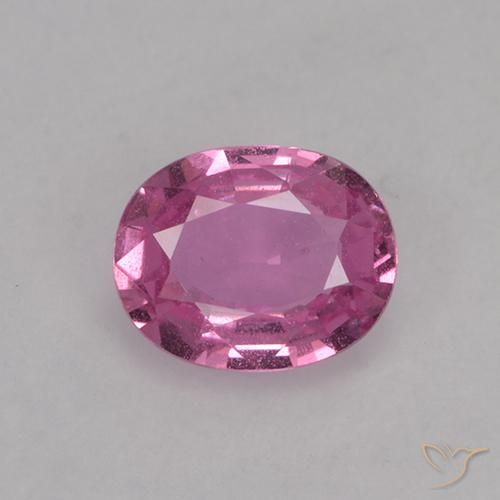0.73ct Natural rosa médio Safira, oval, VVS-VS