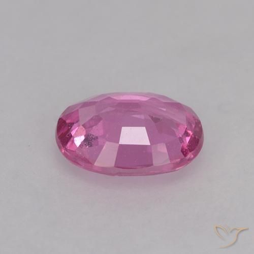 Safira rosa médio Natural 0.73ct, oval, VVS-VS