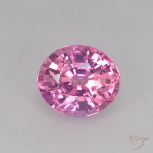 0.74ct Natural rosa médio Safira, oval, VVS-VS