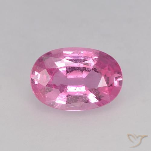 0.66ct Natural Rosa escuro Safira, oval, VVS-VS