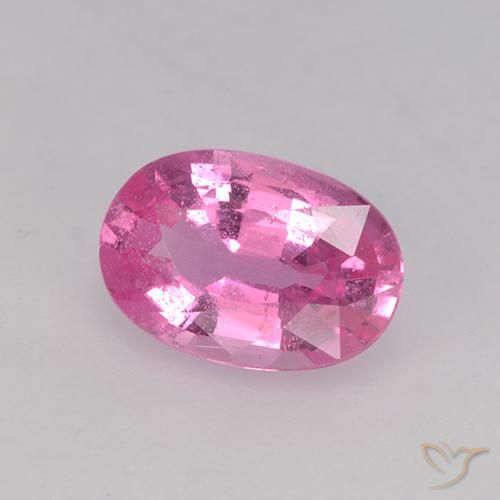 Safira Rosa escuro Natural 0.66ct, oval, VVS-VS