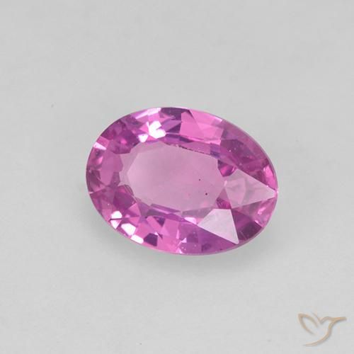 Safira Roxo Intenso Natural 0.68ct, oval, VVS-VS
