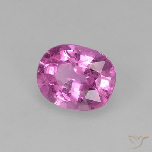Safira Roxo Rosado Profundo Natural 0.78ct, oval, VVS-VS