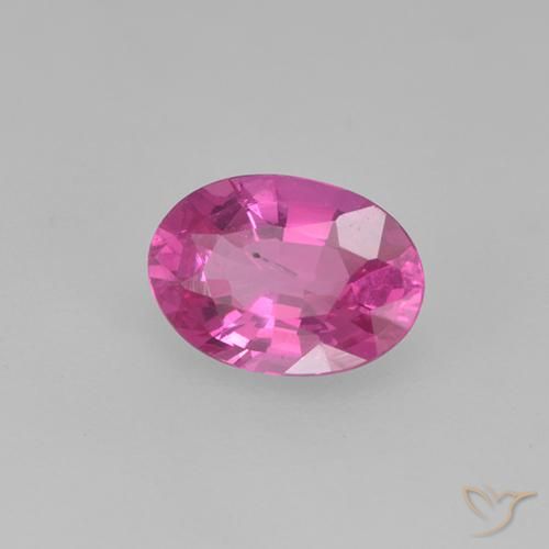 Safira rosa médio Natural 0.48ct, oval, VS