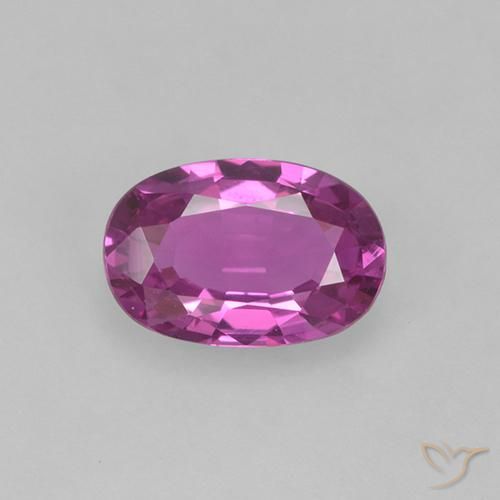 0.66ct Natural Roxo Rosado Profundo Safira, oval, VVS